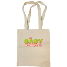 Сумка шоппер Baby we`re happy family